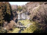 白糸の滝と南アルプス